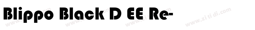 Blippo Black D EE Re字体转换